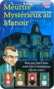 Jeu meurtres mysterieux au manoir - boite metal