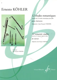 12 études romantiques extraites des 25 études romantiques pour flûte pour clarinette
