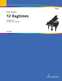 Felix Janosa - 12 Ragtimes - Piano (4 hands).