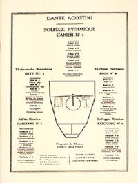 Dante Agostini - Solfège rythmique - Cahier N° 4.