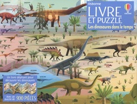  Usborne - Les dinosaures dans le temps - Coffret Livre et puzzle.
