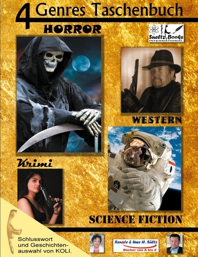 4 Genres Taschenbuch Krimi Sci-FI Horror Western. KOLI stellt das Autorenpaar SÜLTZ AUF SYLT vor