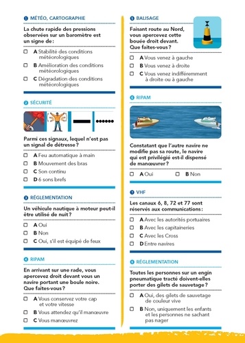 Quiz permis côtier - 250 QCM pour réviser le code de Vagnon - Grand ...