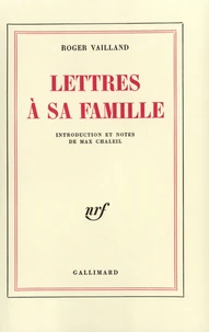 Lettres à sa famille