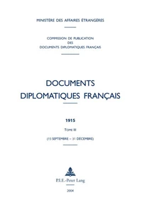 Documents diplomatiques français 1915