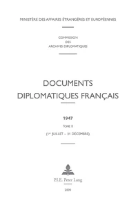 Documents diplomatiques français 1947