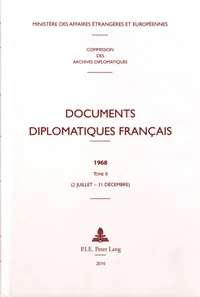 Documents diplomatiques français 1968
