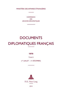 Documents diplomatiques français 1970