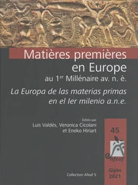 Matières premières en Europe au 1er Millénaire avant notre ère