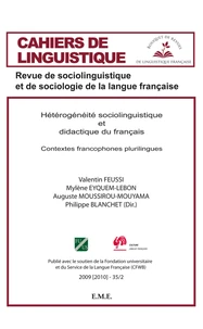 Hétérogénéité sociolinguistique et didactique du français : contextes francophones plurilingues
