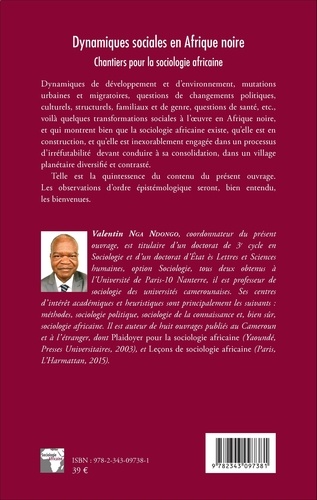 Dynamiques sociales en Afrique noire. Chantiers pour la sociologie africaine