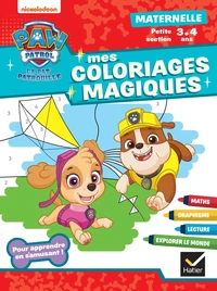 Mes coloriages magiques maternelle Petite section Pat' Patrouille
