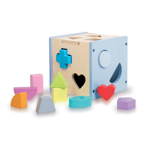 Le cube des formes. Jeux en bois + livre