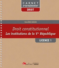 Droit constitutionnel Licence 1 - Les institutions de la Ve République.pdf