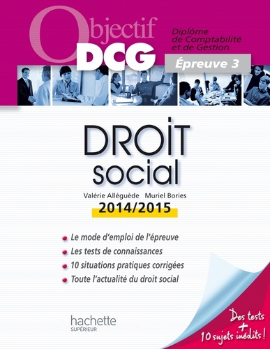 Objectif DCG Droit social 2014 2015  Edition 2014-2015