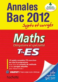 Maths Obligatoire et spécialité Tle ES