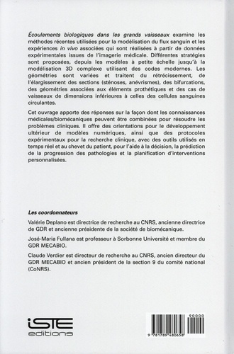 Ecoulements biologiques dans les grands vaisseaux. Dialogue entre modélisations numériques et études expérimentales in vitro/in vivo