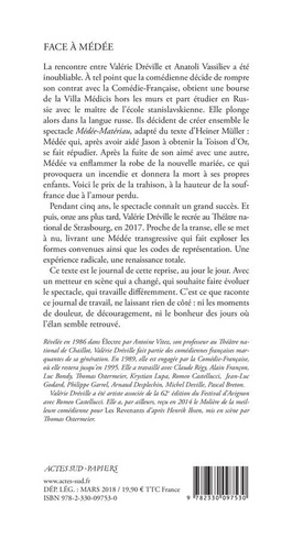 Face à Médée. Journal de répétition