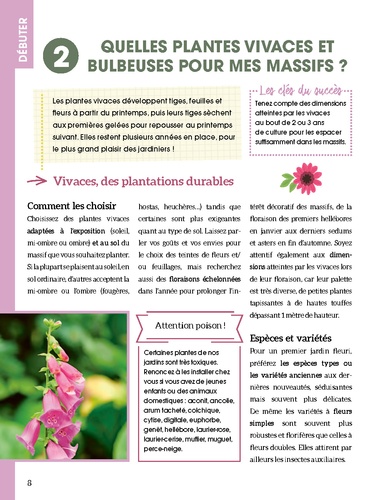 Mon cahier premier jardin fleuri mois par mois. Pour réussir ses fleurs toute l'année