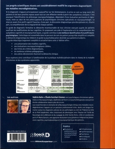 Guide de diagnostic neuropsychologique. Troubles neurocognitifs et comportementaux des maladies neurodégénératives 2e édition