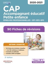 Valérie Jacob et Virginie Châteaureynaud - CAP accompagnement éducatif petite enfance - 90 Fiches de révisions Epreuves professionnelles EP1, EP2 et EP3.