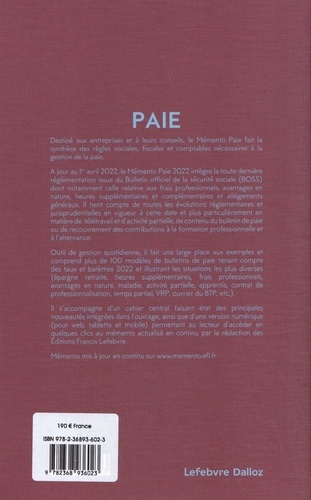 Paie  Edition 2022