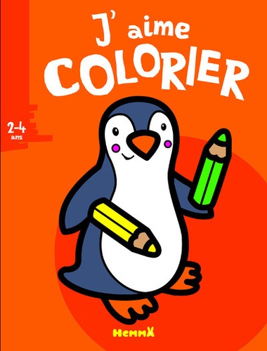 Valérie Pernot - J'aime colorier pingouin.