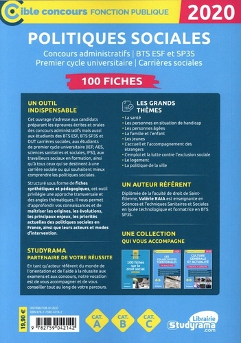 100 fiches les politiques sociales  Edition 2020