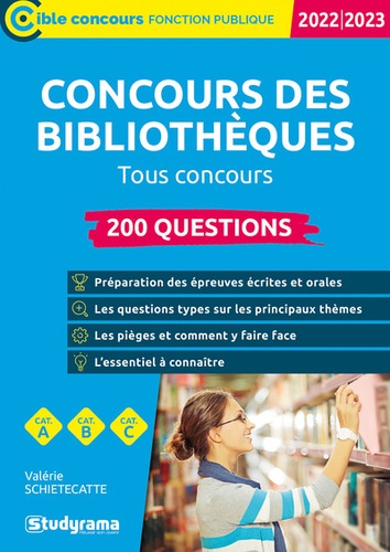 Concours des bibliothèques. 200 questions, tous concours  Edition 2022-2023