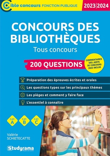 Concours des bibliothèques. 200 questions, tous concours  Edition 2023-2024