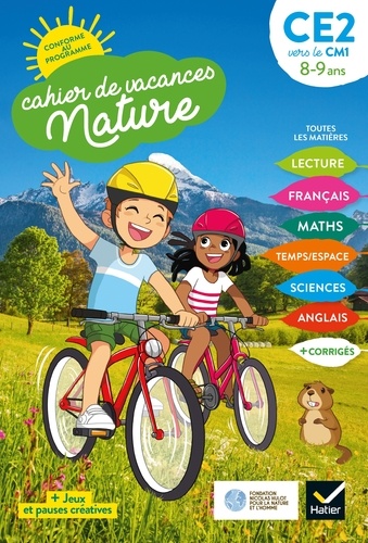 Valérie Videau et Catherine Mohn - Cahier de vacances Nature 2021 du CE2 au CM1 8/9 ans.