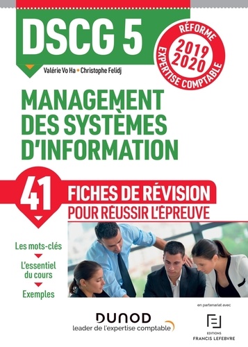 Management des systèmes d'information DSCG 5. Fiches de révision, réforme expert comptable  Edition 2019-2020