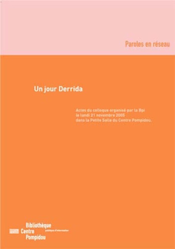 Un jour Derrida