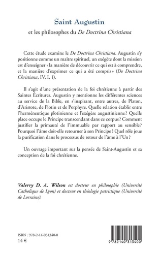 Saint Augustin et les philosophes du De Doctrina Christiana