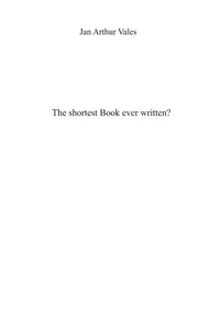 The shortest Book ever written?