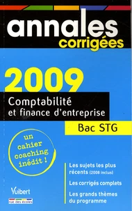 Comptabilité et finance d'entreprise Bac STG