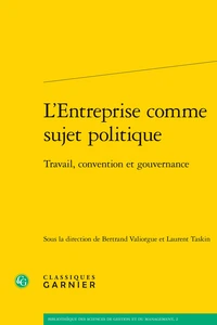 L'entreprise comme sujet politique
