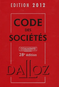 Code des sociétés 2012