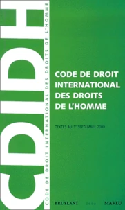 Code de droit international des droits de l'homme