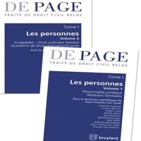 Traité de droit civil belge - Tome I : Les personnes