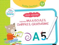 Livre ardoise Lettres majuscules, chiffres, graphisme Maternelle petite section