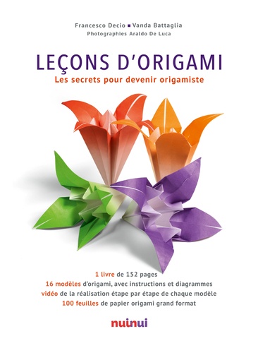 Vanda Battaglia et Francesco Decio - Leçons d'origami - Les secrets pour devenir origamiste.