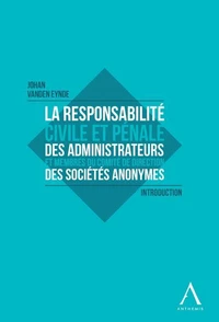 La responsabilité civile et pénale des administrateurs et membres du Comité de direction des sociétés anonymes