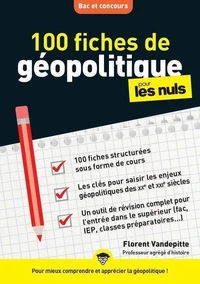 100 fiches de géopolitique pour les nuls