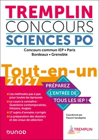 Tremplin Concours Sciences Po Tout-en-un