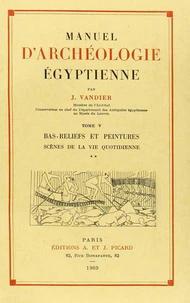 Manuel d'archéologie égyptienne