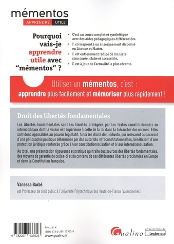 Droit des libertés fondamentales  Edition 2021-2022