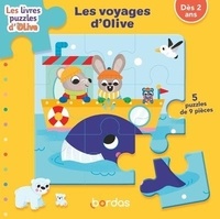 Vanessa Vautier - Les voyages d'Olive - 5 puzzles de 9 pièces.