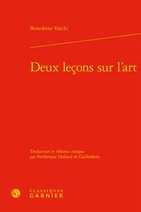 Deux leçons sur l'art