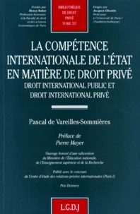 La Competence Internationale De L'Etat En Matiere De Droit Prive. Droit International Public Et Droit International Prive